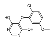 5-(2-chloro-5-methoxy-phenoxy)-pyrimidine-4,6-diol Structure