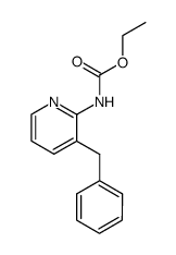 N-(3-Benzyl-2-pyridyl)carbamidsaeureethylester Structure