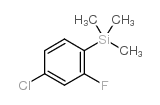 三甲基(4-氯-2-氟苯基)硅烷结构式