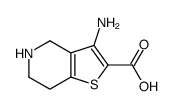 Thieno[3,2-c]pyridine-2-carboxylic acid, 3-amino-4,5,6,7-tetrahydro- (9CI) Structure