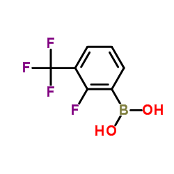 2-氟-3-(三氟甲基)苯基硼酸结构式