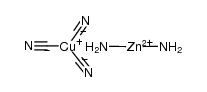 diaminozinc(IV) tricyanocuprate(I)结构式