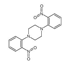 1,4-bis-(2-nitro-phenyl)-piperazine Structure