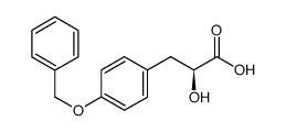 (S)-3-(4-苄氧基苯基)-2-羟基丙酸结构式