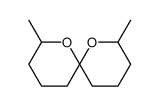 (E,E)-2,8-Dimethyl-1,7-dioxaspiro<5.5>undecan Structure