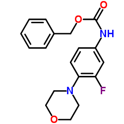 (3-氟-4-吗啉-4-基苯基)氨基甲酸苄酯结构式