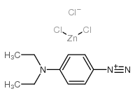 4-重氮-N,N-二乙基氯化苯胺氯化锌复盐结构式