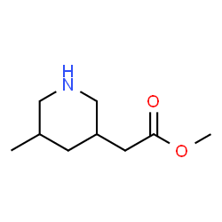 2-(5-甲基哌啶-3-基)乙酸甲酯结构式
