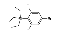 (4-bromo-2,6-difluorophenyl)triethylsilane结构式