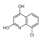 8-chloro-4-hydroxy-1H-quinolin-2-one结构式