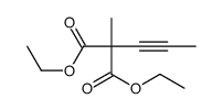 diethyl 2-methyl-2-prop-1-ynylpropanedioate结构式