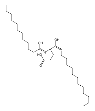 (4S)-4-(dodecanoylamino)-5-(dodecylamino)-5-oxopentanoic acid Structure