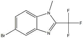 5-溴-1-甲基-2-三氟甲基苯并咪唑结构式