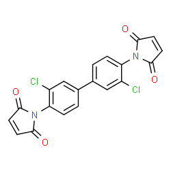 N,N'-(3,3'-Dichlorobiphenyl-4,4'-diyl)dimaleimide Structure