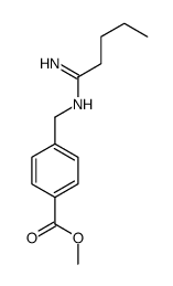 methyl 4-[(1-aminopentylideneamino)methyl]benzoate结构式