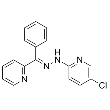 5-氯-2(1H)-吡啶酮 (2E)-(苯基-2-吡啶基亚甲基)腙结构式