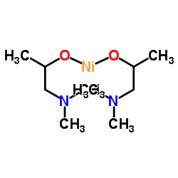 Nickel(2+) bis[1-(dimethylamino)-2-propanolate] structure