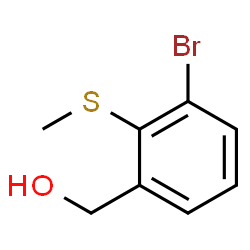 [3-Bromo-2-(methylsulfanyl)phenyl]methanol结构式
