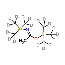 Trimethylsilyl N-(trimethylsilyl)acetimidate-d18 Structure