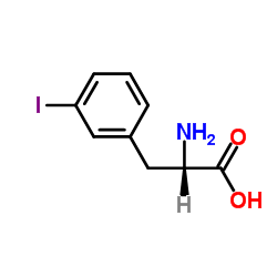 (S)-2-氨基-3-(3-碘苯基)丙酸结构式