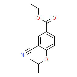 3-氰基-4-异丙氧基-苯甲酸乙酯结构式