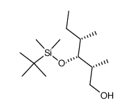 (2R,3R,4S)-(-)-3-(tert-butyldimethylsilyloxy)-2,4-dimethyl-1-hexanol结构式