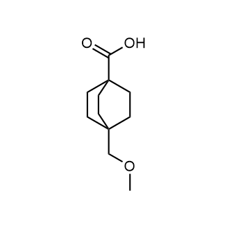 4-(甲氧基甲基)双环螺[2.2.2]辛烷-1-羧酸结构式