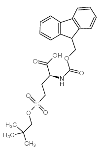 Fmoc-4-(新戊氧基氧磺酰基)-L-氨基丁酸结构式