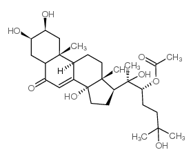 20-羟基蜕皮激素22-乙酸盐结构式