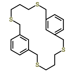 3,7,15,19-Tetrathiatricyclo[19.3.1.19,13]hexacosa-1(25),9,11,13(26),21,23-hexaene结构式