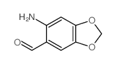 6-amino-1,3-benzodioxole-5-carbaldehyde结构式