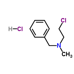 Benzenemethanamine,N-(2-chloroethyl)-N-methyl-, hydrochloride (1:1) structure