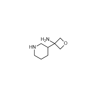 3-(哌啶-3-基)氧杂环丁烷-3-胺结构式