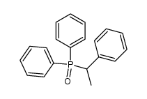(α-methylbenzyl)diphenylphosphine oxide结构式