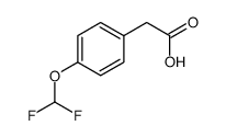 4-二氟甲氧基苯乙酸结构式
