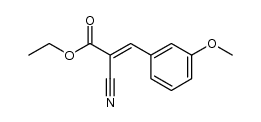 2-cyano-3-(3-methoxyphenyl)acrylic acid ethyl ester结构式