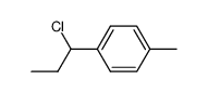 1-(1-chloro-propyl)-4-methyl-benzene结构式