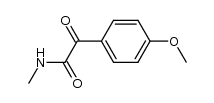 2-(4-methoxyphenyl)-N-methyl-2-oxoacetamide结构式
