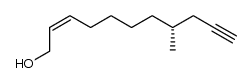 (2Z,8R)-8-Methylundec-2-en-10-yn-1-ol Structure