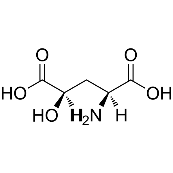 (4R)-4-羟基-L-谷氨酸结构式