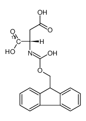 Fmoc-L-天冬氨酸-1-13C结构式