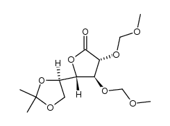 2,3-di-O-methoxymethyl-5,6-O-isopropylidene-D-galactono-γ-lactone Structure