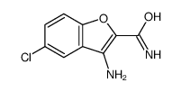 3-氨基-5-氯苯并呋喃-2-羧酰胺结构式