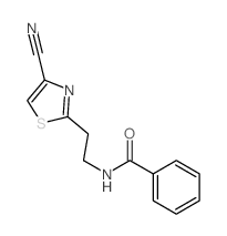 Benzamide,N-[2-(4-cyano-2-thiazolyl)ethyl]- Structure