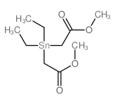 Acetic acid,2,2'-(diethylstannylene)bis-, dimethyl ester (9CI)结构式