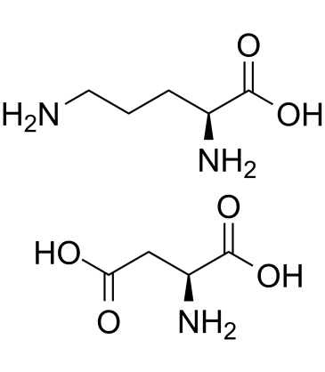 L-Ornithine L-aspartate salt Structure