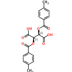 (-)-Di-p-toluoyl-L-tartaric acid Structure
