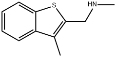 N-methyl-1-(3-methylbenzo[b]thiophen-2-yl)methanamine结构式