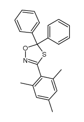 5,5-diphenyl-3-(2,4,6-trimethyl-phenyl)-[1,4,2]oxathiazole结构式