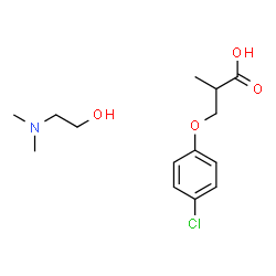 3-(p-chlorophenoxy)-2-methylpropionic acid, compound with 2-(dimethylamino)ethanol (1:1) picture